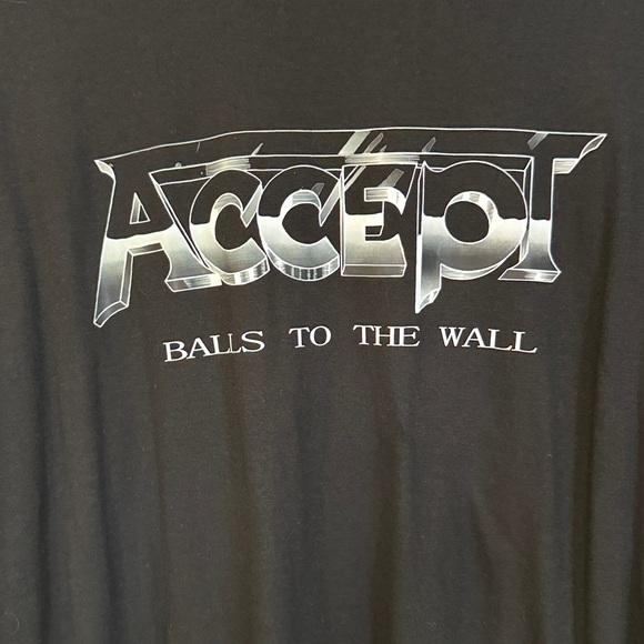 Black Accept Band T-Shirt - Picture 2 of 7